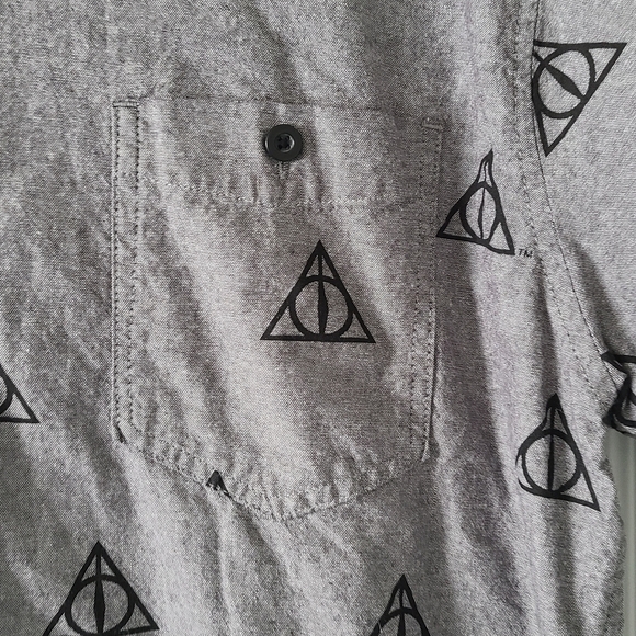 SALE!! Harry Potter Deathly Hallows Button Down - Picture 4 of 4